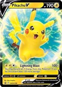 Pikachu V - SWSH198 - Sword & Shield Promo Cards